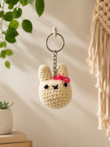 Crochet Keychain - Animal face