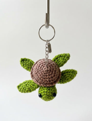 Crochet Keychain - Turtle (Green)