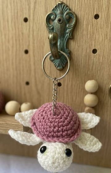 Crochet Keychain - Turtle (Purple)