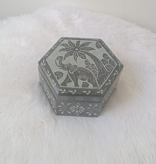 Black Marble Jewellery Box