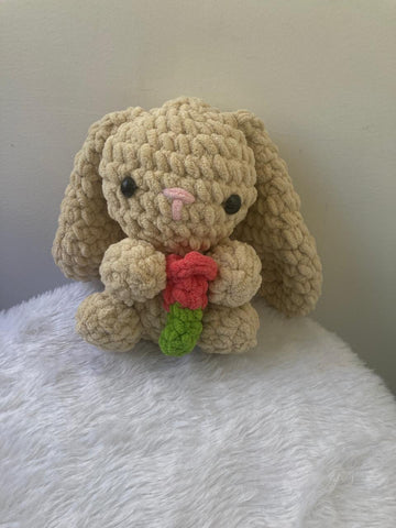 Crochet Toys - Bunny with Flower