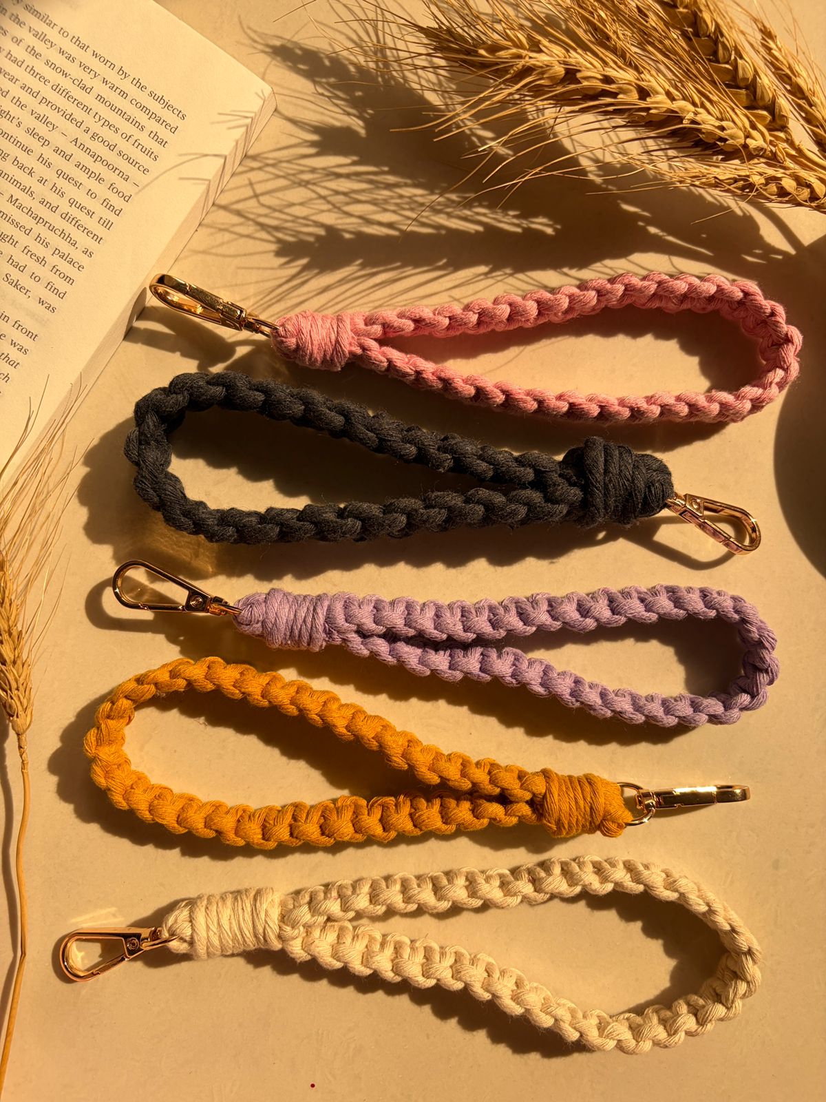 Square knot keychain - Square knot wristlet
