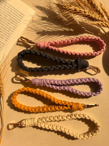 Square knot keychain - Square knot wristlet