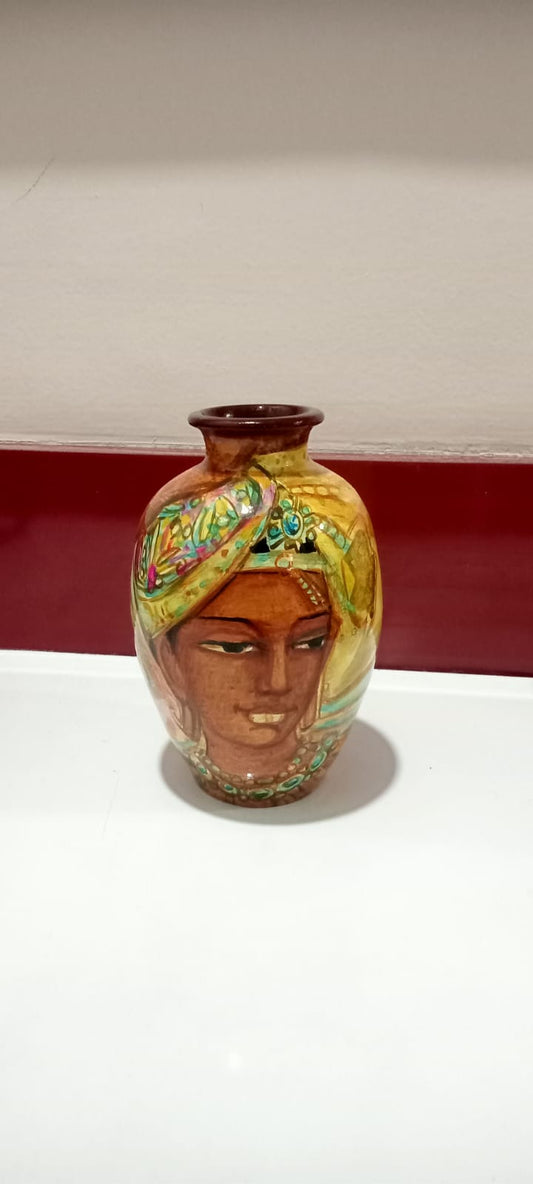 Ajanta Art - 6 inch - Ajanta / Alora Paintings - 6 inch (Painting on Brown Base)