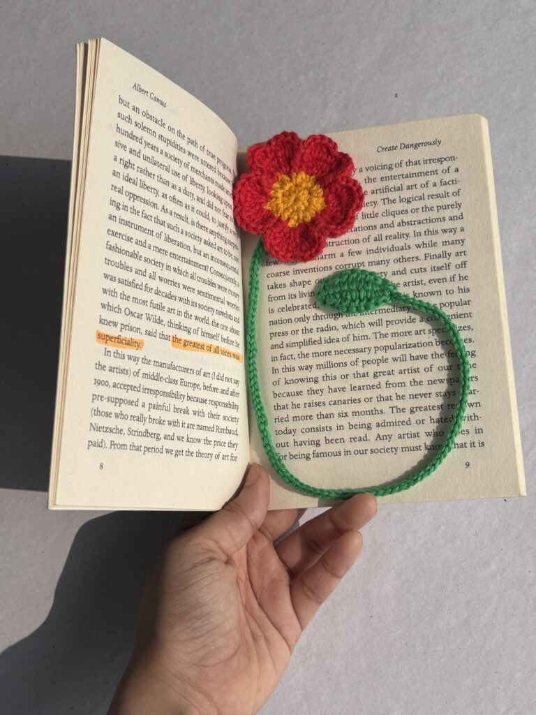 Crochet Book Mark - Flower String
