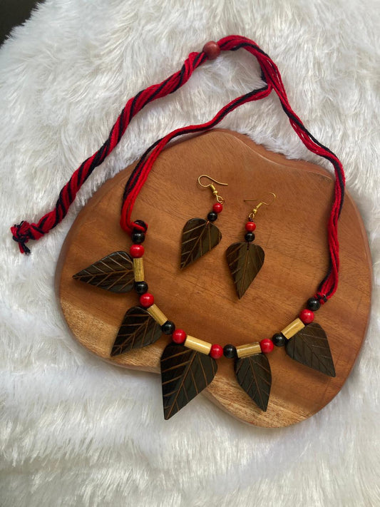 bamboo leaf necklace set - Multiple Designs