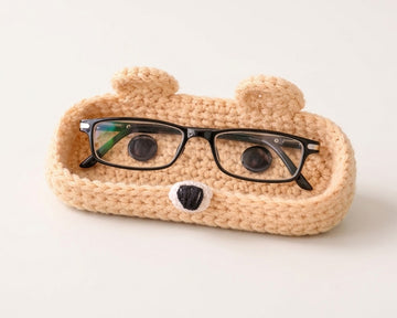 Crochet Glass Holder - Dog