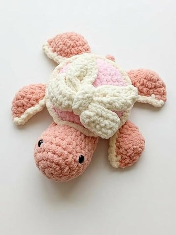 Crochet Toys (8 to 12 inch) - Pink Turtle