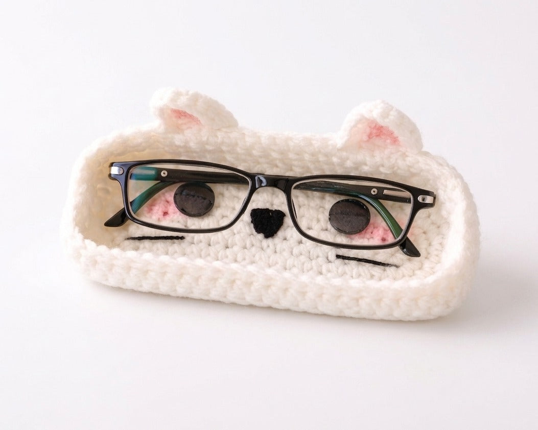Crochet Glass Holder - Rabbit