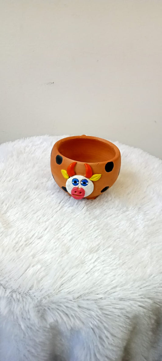 Animal / Birds face planters - cow