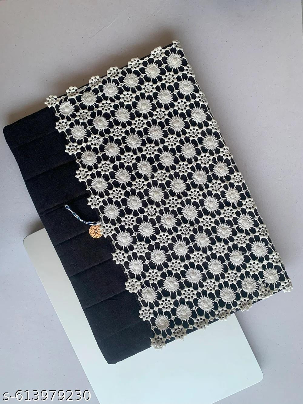 Laptop Sleeves - Black with lace
