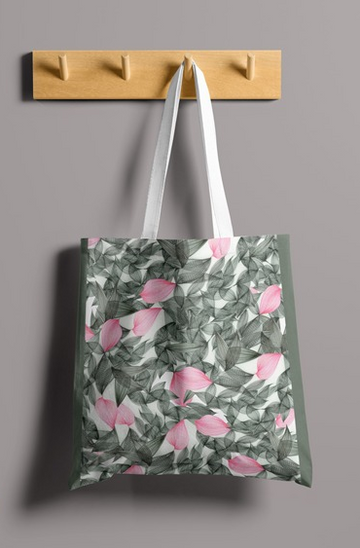 The Pink Lotus Tote Bag