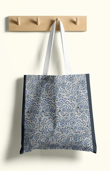Cobalt Shell Tote Bag