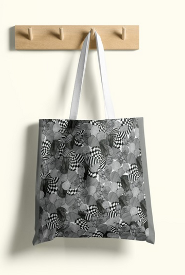 Radial Grid Tote Bag