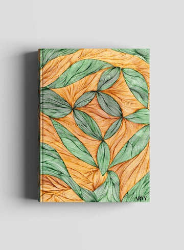 Rusty Leaves Pattern Diary