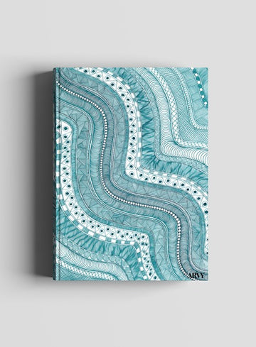 Teal River Pattern Diary