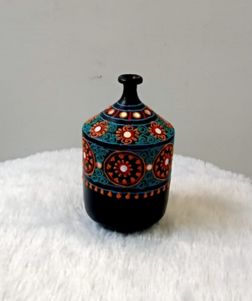 Handcrafted Terracotta Mirror Work Pottery