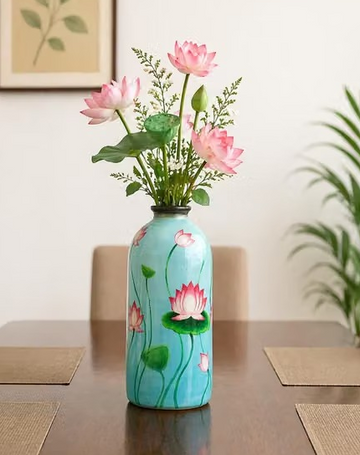 Handcrafted Lotus Terracotta Pottery