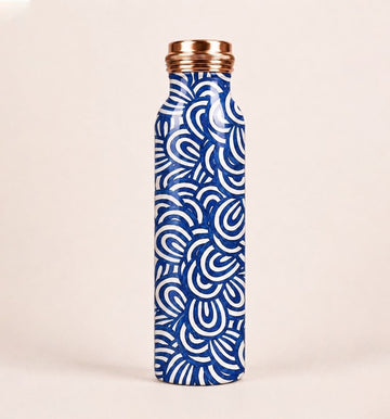 Cerulean Spaces Art Copper Bottle