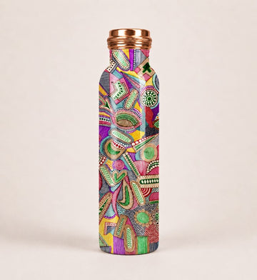 Taffy Shards Art Copper Bottle