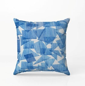 Charcoal Bloom & Sky Prism Cushion Covers Set of 2