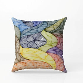 Ocean Breeze & Pastel Bloom Cushion Covers Set of 2
