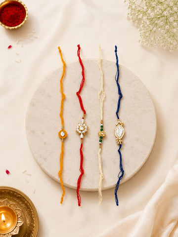 Handcrafted Rakhi Set of 4