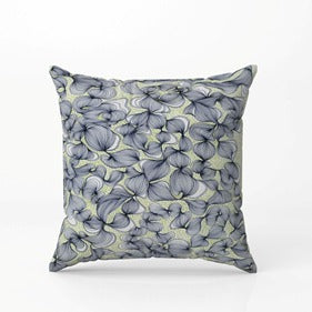 Artistic Patchwork & Blue Petals Cushion Cover Set of 2