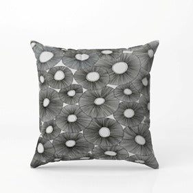 Charcoal Bloom & Sky Prism Cushion Covers Set of 2